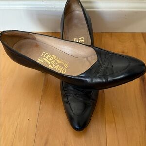 Salvatore Ferragamo Women's Black Leather Shoes